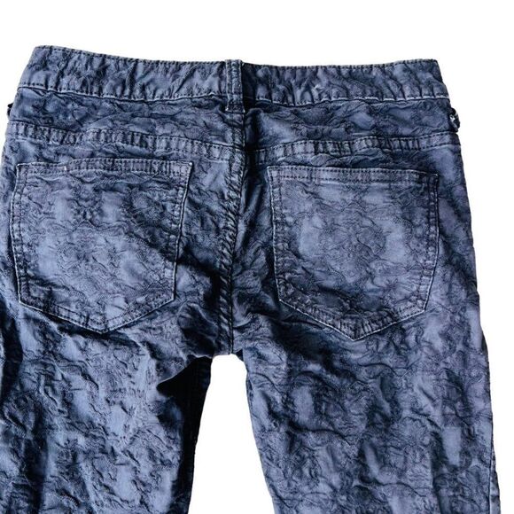 Free People Textured Skinny Jeans Black Women's 25 - Picture 6 of 10